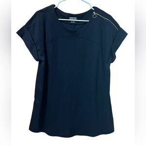 LANDS’ END Navy Blue Women’s Top Sz L